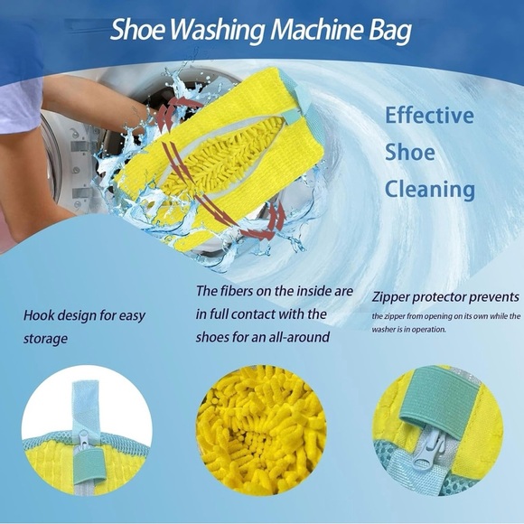Shoe Washing Machine Bag,Laundry Shoe Bag for Sneaker,Tennis Shoes 2pc NWT - Picture 3 of 5